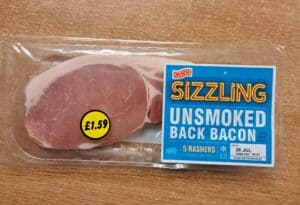 150g Back Bacon Unsmoked