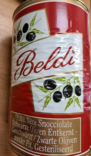 4.3 Kg Black Pitted Olives