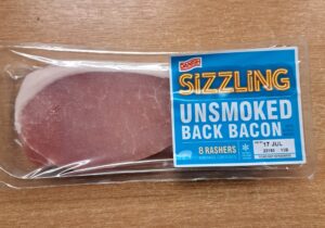 250g Back Bacon Unsmoked