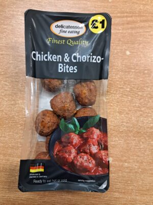 Chicken & Chorizo Meatballs 200g